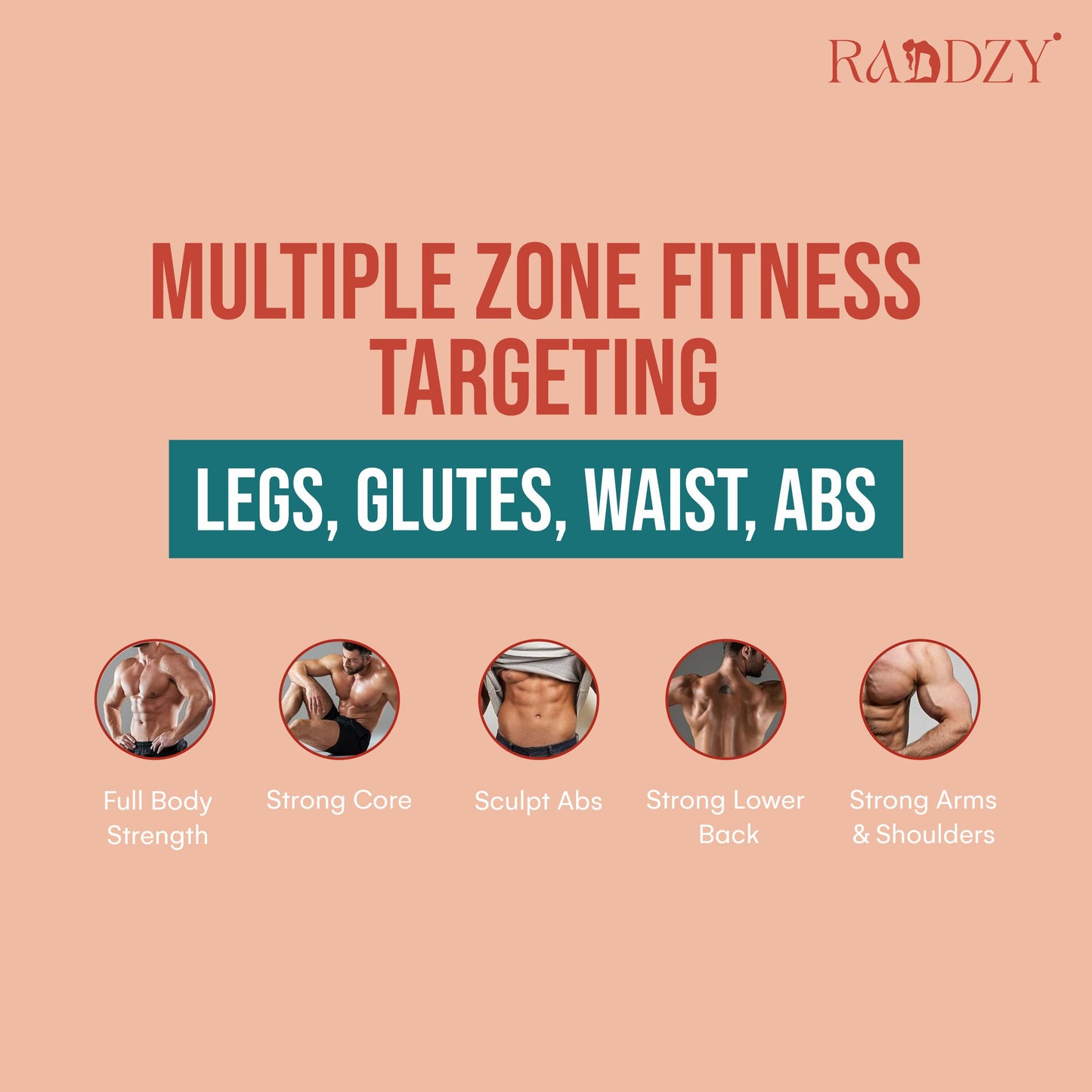 Raddzy Pilates Board Sets I Multifunctional Abdominal Pilates Board for Home Workout Equipment I Foldable Pilates Board (Black)