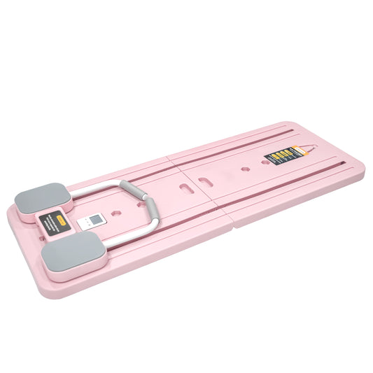 Raddzy Pilates Board Sets I Multifunctional Abdominal Pilates Board for Home Workout Equipment I Foldable Pilates Board (Pink)