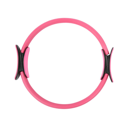 RADDZY Yoga Circle Exercise Pilates Ring – Full Body Toning & Fitness for Stretching, Relaxation & Strength Training (Pink)
