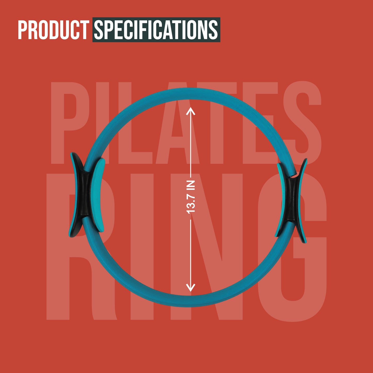 RADDZY Yoga Circle Exercise Pilates Ring – Full Body Toning & Fitness for Stretching, Relaxation & Strength Training (Green)